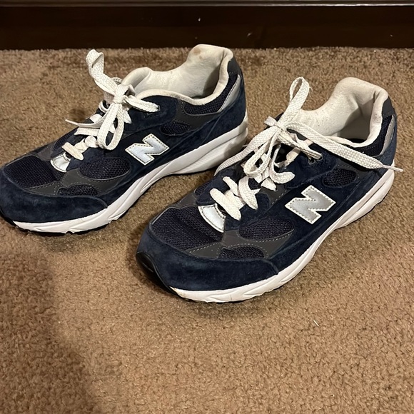 New Balance Shoes New Balance 992 Blue Suede Tennis Shoes Poshmark